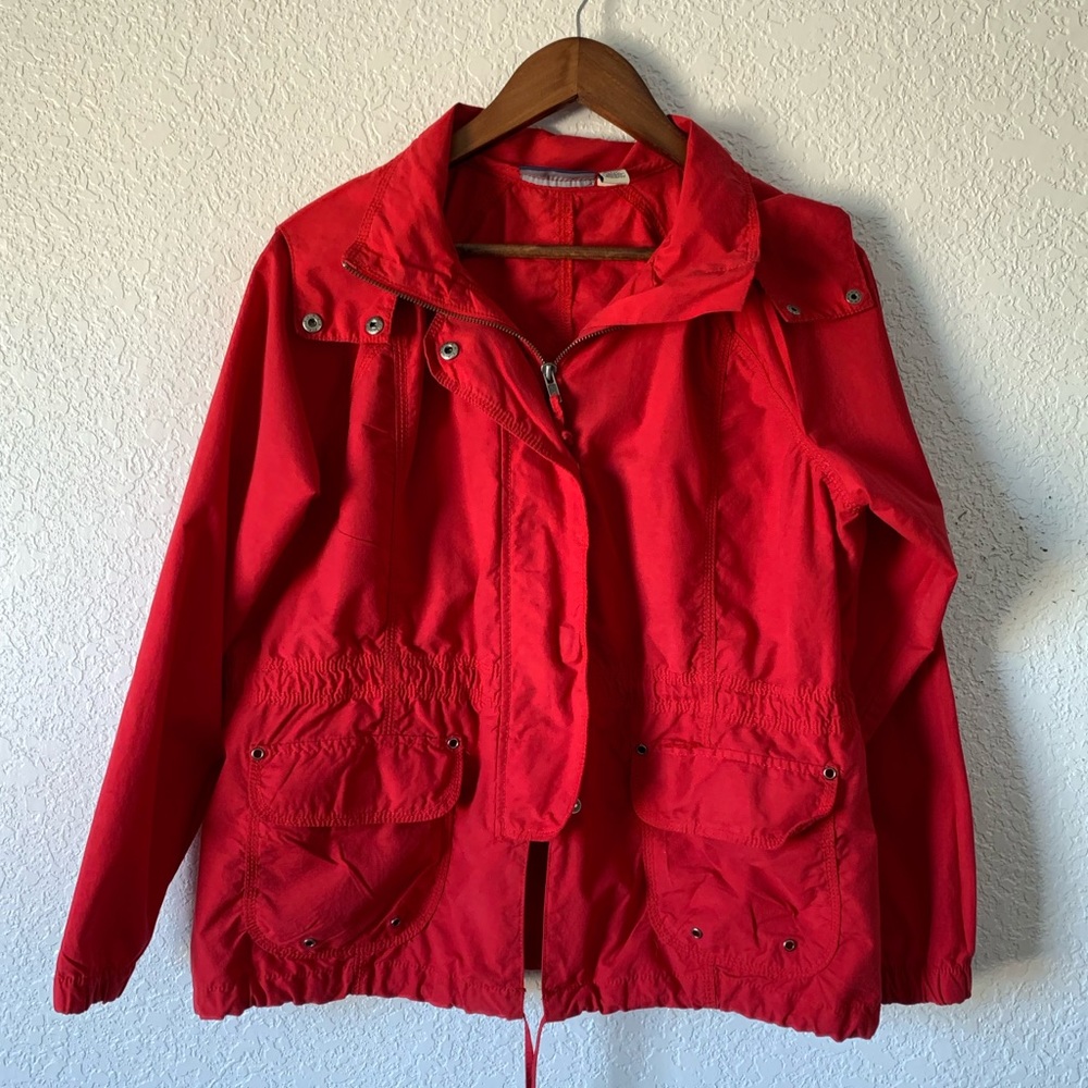 CARIBBEAN JOE Petite red jacket size PXL - Picture 6 of 13